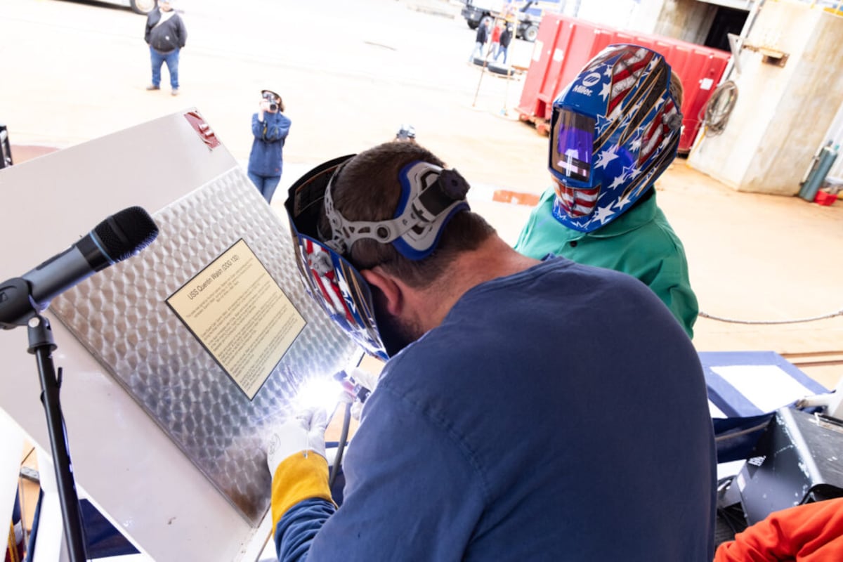 Keel laid for guided-missile destroyer USS Quentin Walsh Keel laid for guided-missile destroyer USS Quentin Walsh