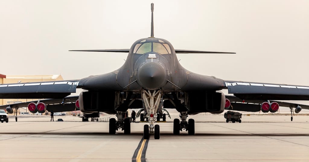 Airman hospitalized after B-1 bomber crashes in South Dakota