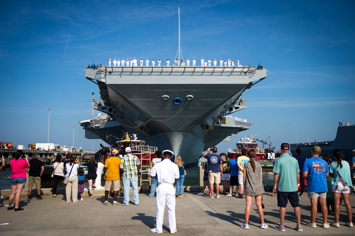 Ford carrier strike group deploys amid Middle East tensions