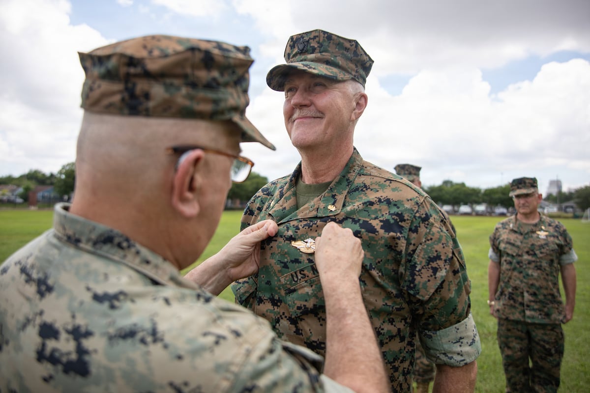 Navy officer, 67, becomes oldest on record to earn Fleet Marine Force pin Navy officer, 67, becomes oldest on record to earn Fleet Marine Force pin
