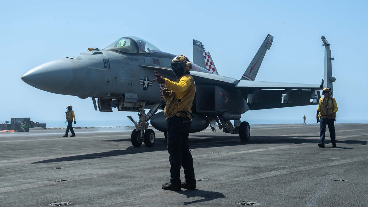 NextImg:The aircraft carrier Theodore Roosevelt is leaving the Middle East