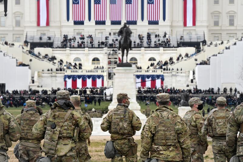 26,000 National Guard troops came to DC and protected the inauguration ...