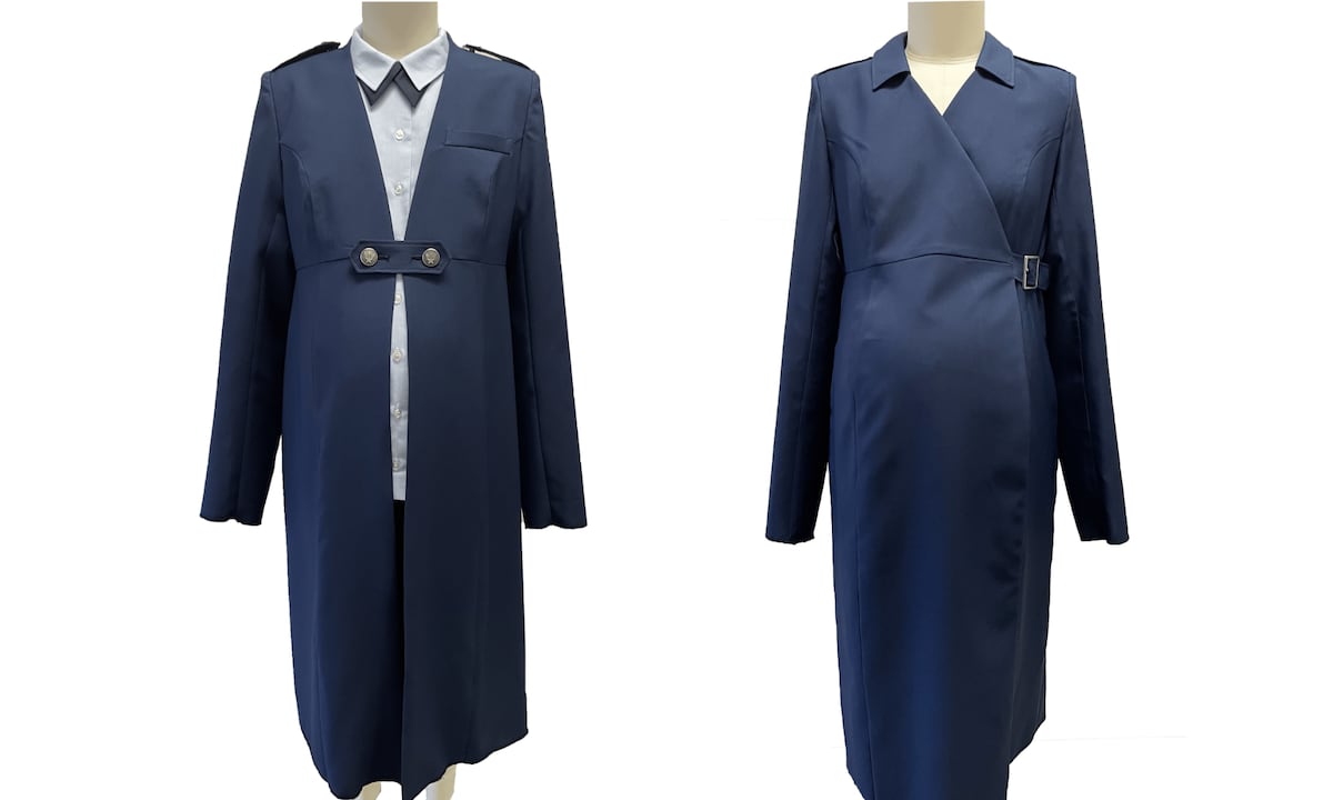 Air Force debuts new maternity uniform dress and coat