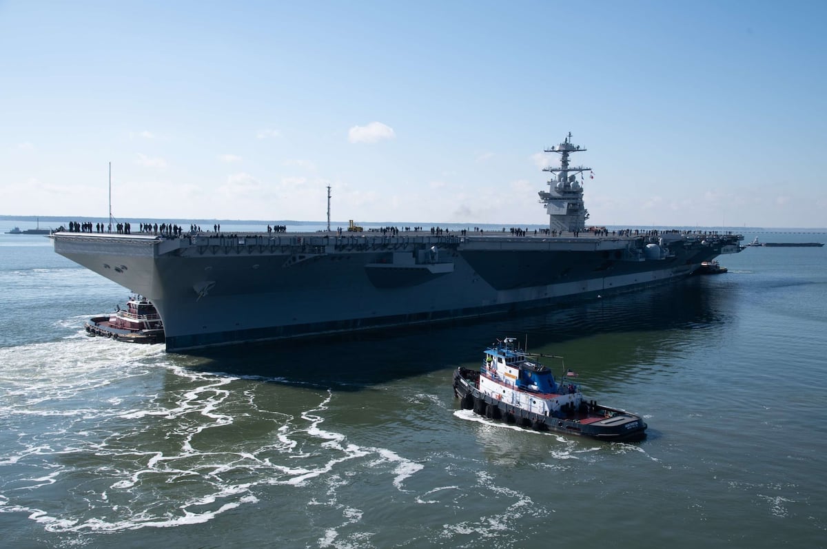 Newest Ford-class carrier USS John F. Kennedy heads to sea for testing Newest Ford-class carrier USS John F. Kennedy heads to sea for testing