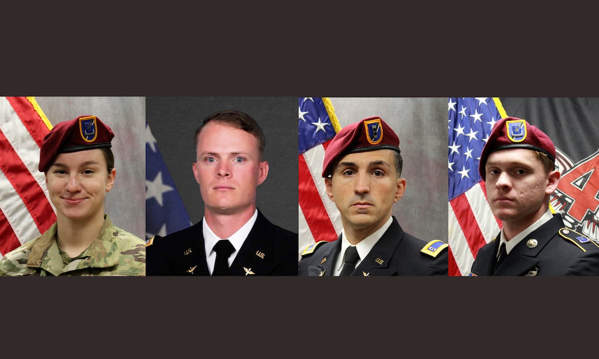 Army identifies four soldiers killed in helicopter crash