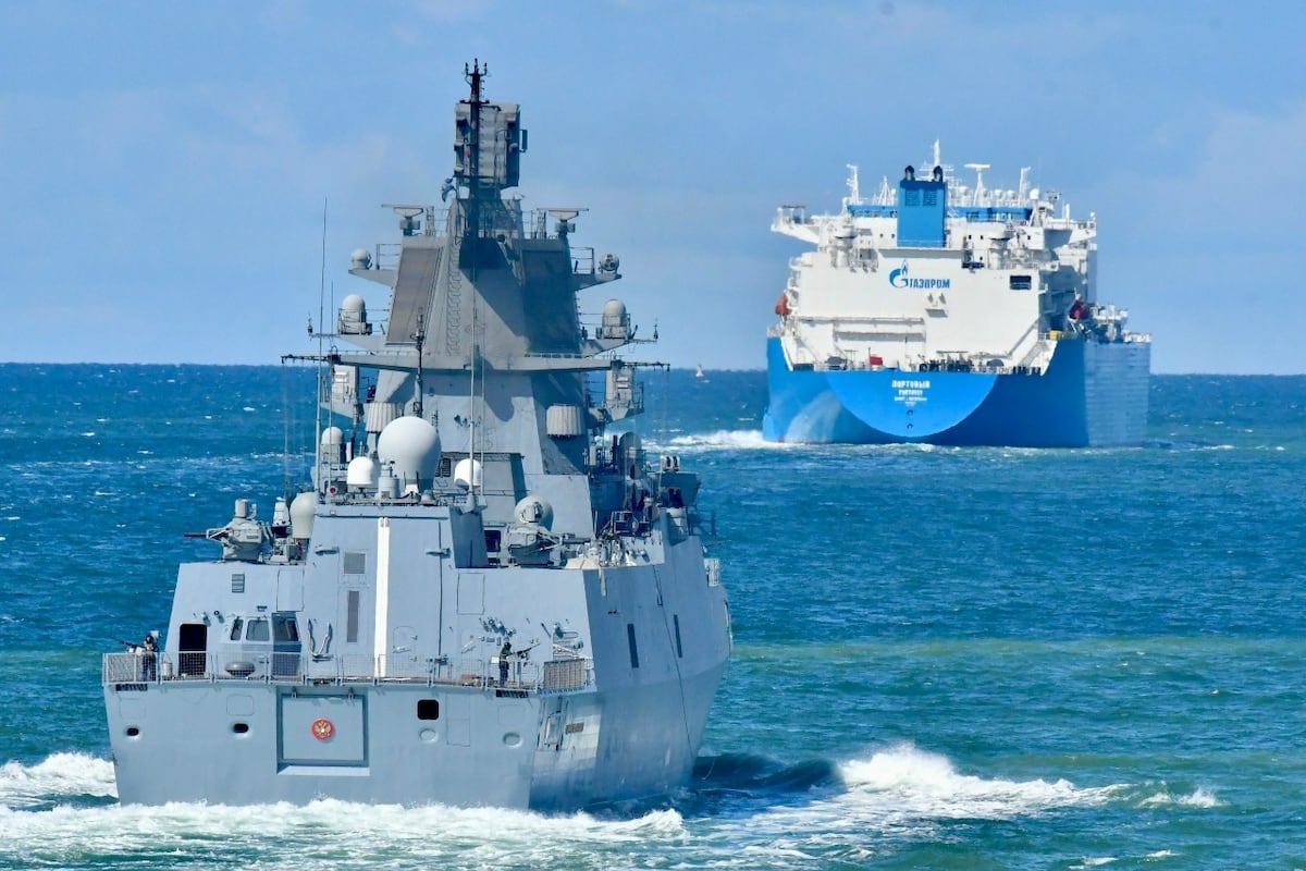 Russian frigate fires flares towards Danish military helicopter