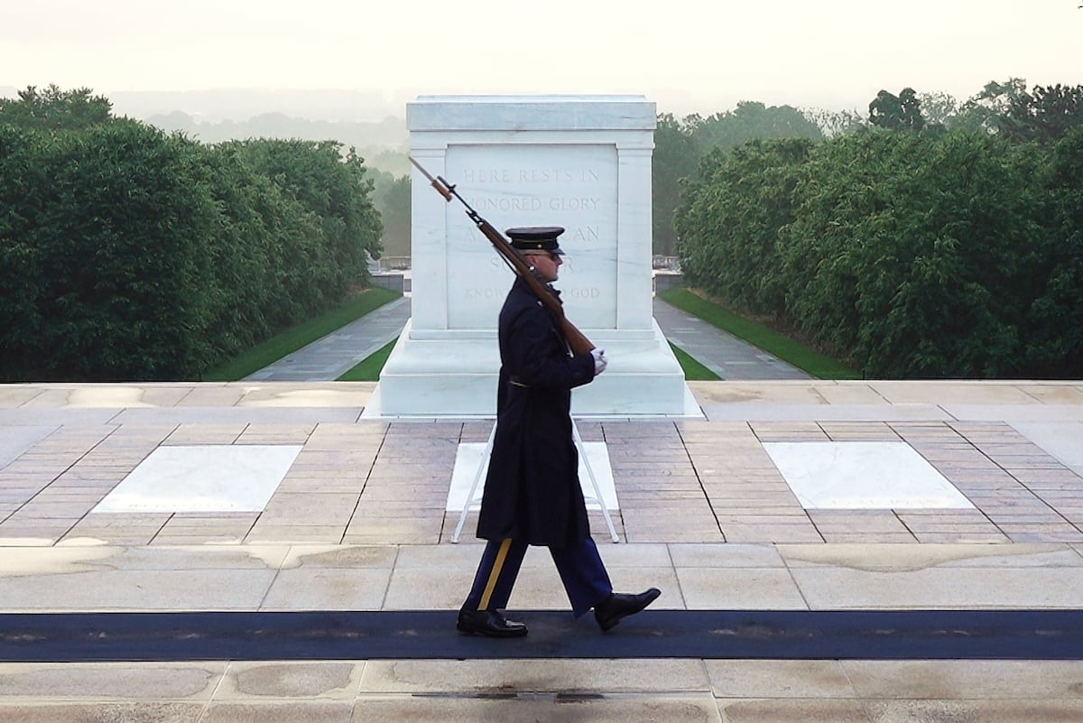 For one sentinel, a final walk at the Tomb of the Unknown Soldier
