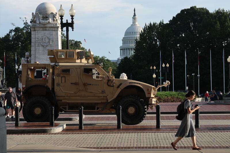 DC driver trapped, then freed from SUV after crash with Guard vehicle