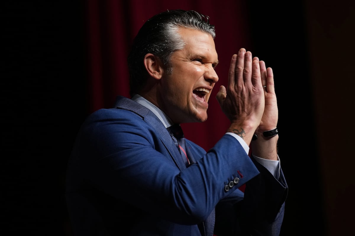 NextImg:Hegseth blasts ‘fat troops’ in rare gathering with military brass