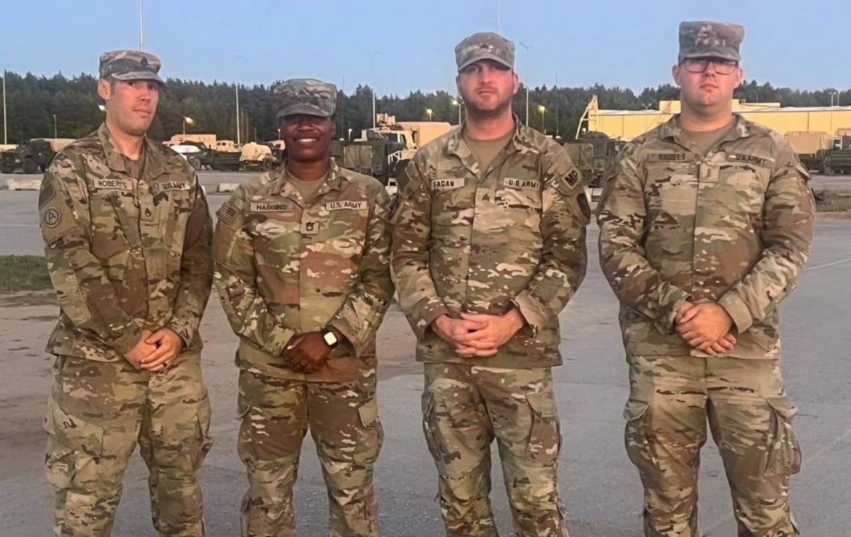Four US soldiers save man who collapsed outside Polish KFC