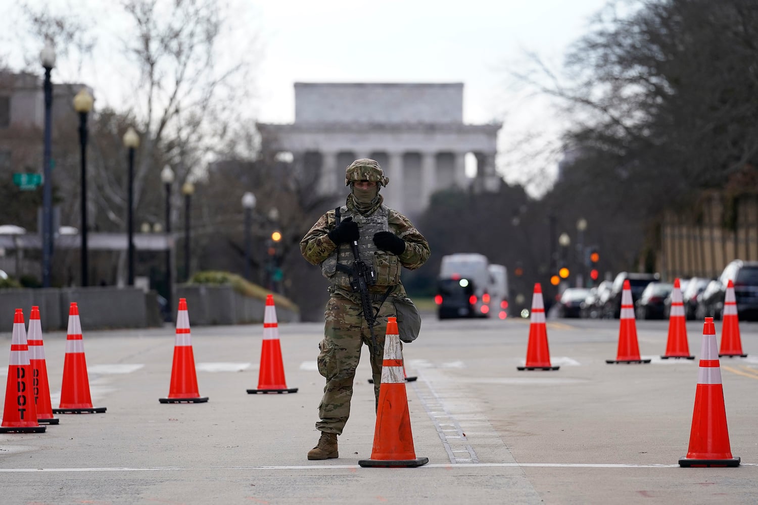 The National Guard had a quiet day in DC standing post against threats ...