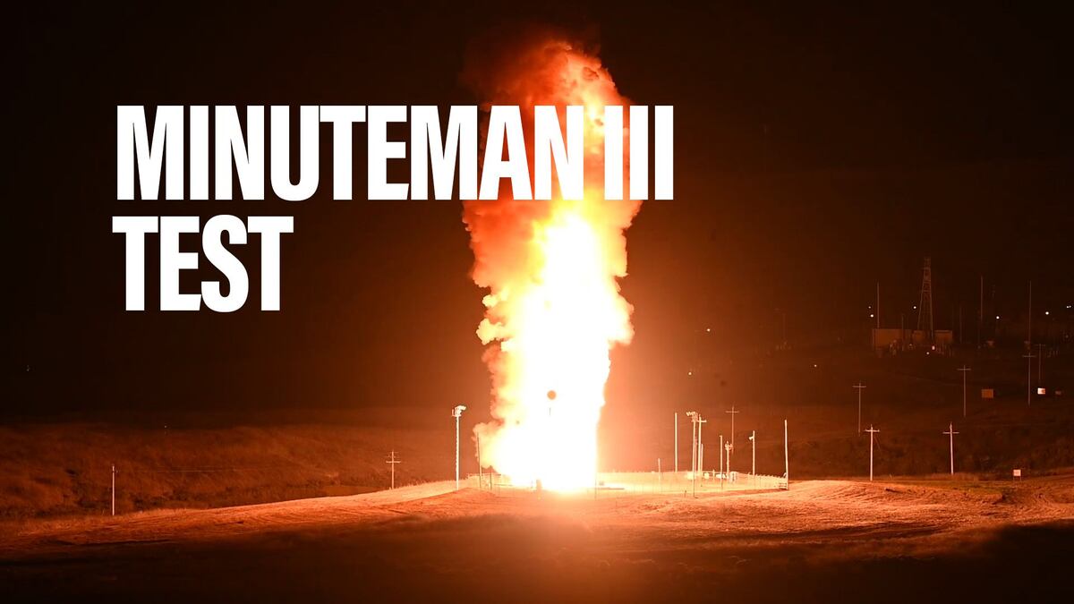 NextImg:Watch the US Air Force carry out dramatic nighttime Minuteman III test