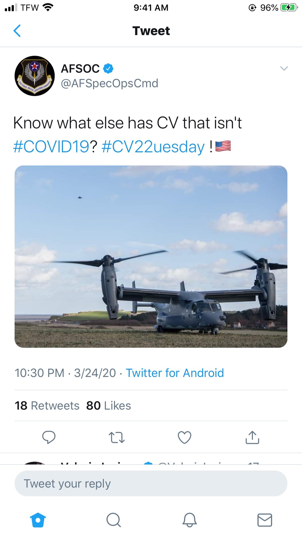 Afsoc Deletes Covid 19 Related Tweet Causing Minor Social Media Ruckus