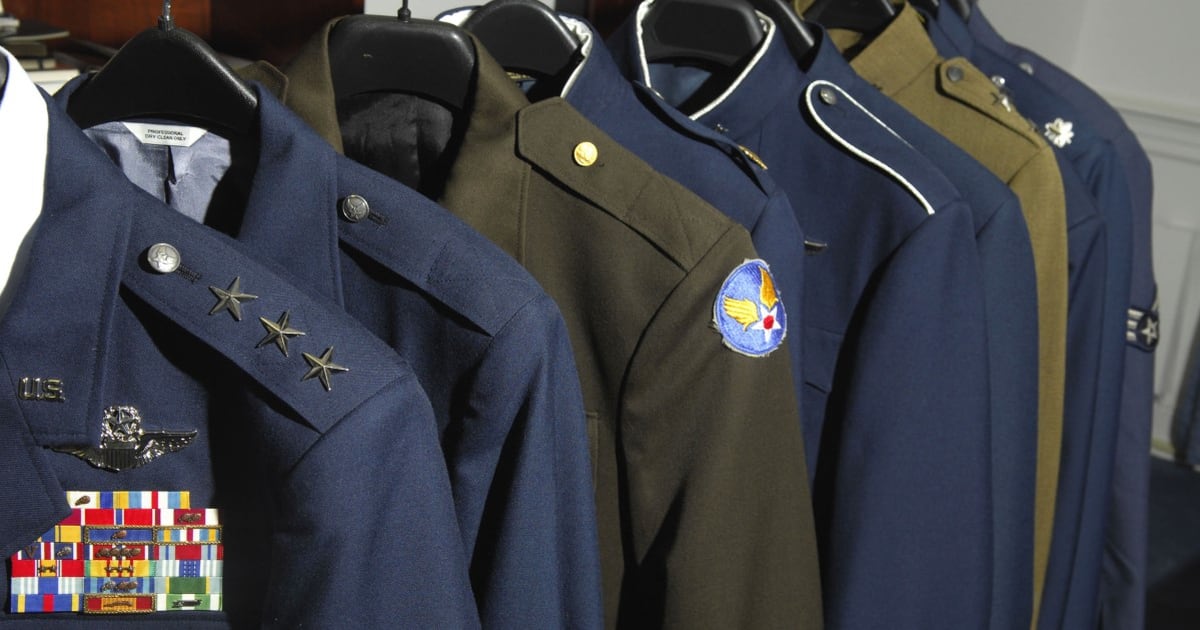 The Air Force is working on a new dress  blues  uniform 