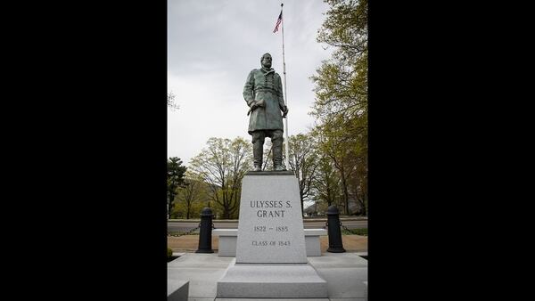 Grant statue dedication ceremony on the West Point Plain, April 25, 2019. (Michelle Eberhart/Army)