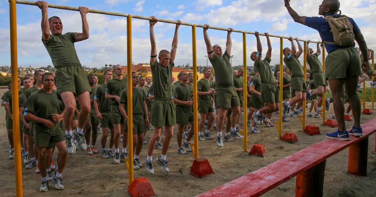 Men and women at Marine boot camp will continue training separately