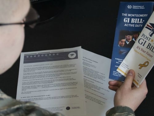 Thousands of troops are paying for education benefits under the Montgomery GI Bill that they can't or don't use. (Alyssa Akers/Air Force)