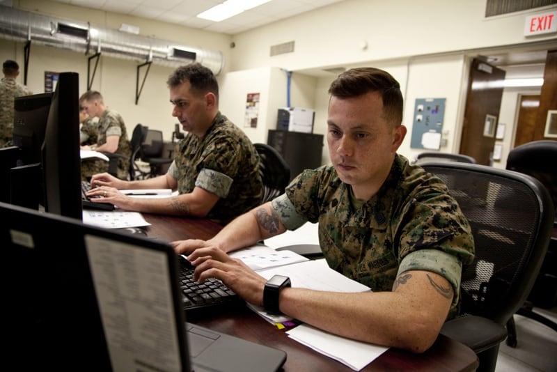 MARFORCYBER is helping the fleet plug into the larger cyber enterprise. (Lance Cpl. Jose Villalobosrocha/U.S. Marine Corps)