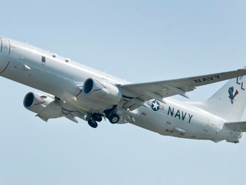 A Russian SU-35 intercepted a P-8 Poseidon over the Mediterranean sea on Sunday, the Navy said. (Mark D. Faram/staff)
