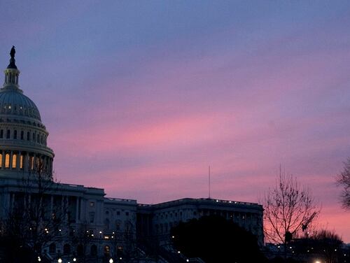 The Capitol Dome of the Capitol Building at sunrise, Friday, Feb. 9, 2018, in Washington. President Trump has proposed a 2.6 percent increase in military pay, but how does that compare with past years? (Andrew Harnik/AP)