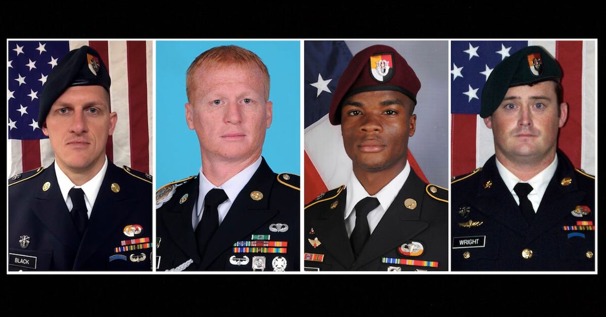Survivors And Fallen Soldiers Of Niger Ambush Awarded Valor Medals