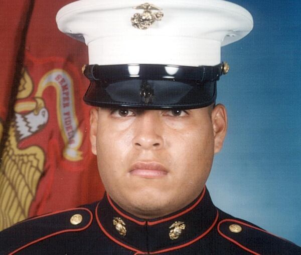 Marine Sgt. Ragael Peralta is shown in an undated photo provided by his family. Peralta died on Nov. 15, 2004, on the way to a field hospital in the Anbar province of Iraq after being shot in the chest and wounded in the head from bomb shrapnel. (AP Photo/Family Photo via San Diego Union-Tribune)