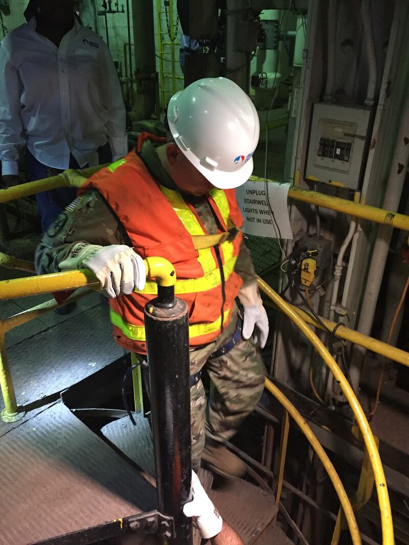 Members of the 46th Military Police Command of the Michigan Army National Guard, part of U.S. Army North, are preparing for an extended exercise responding to a potential mass disaster in the city. (Michigan National Guard)