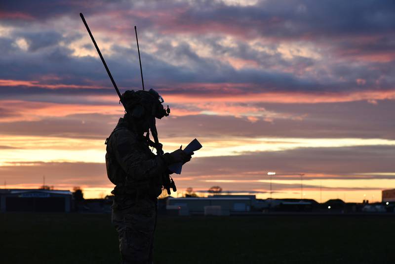 A 125th Special Tactics Squadron operator works on a new form of communication during a full mission profile in Pendleton, Ore., Feb. 4, 2021.